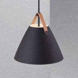 DFTP by Nordlux Strap hanging light in black, Ø 27 cm