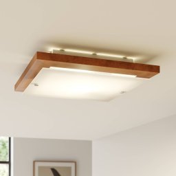 Envostar Kerio ceiling lamp 35x35cm pine rustic