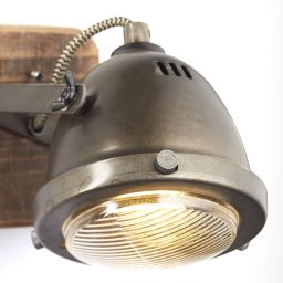 Brilliant Adjustable wall spotlight Carmen Wood