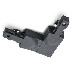 Trio Lighting DUOline corner connector conductor outside, black