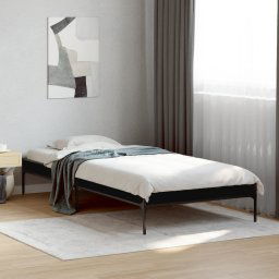 vidaXL Bed Frame without Mattress Black 90x200 cm