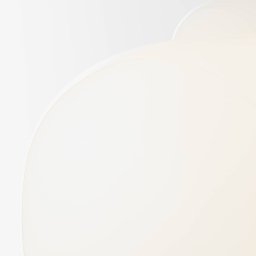 Brilliant Blop hanging light made of glass, white