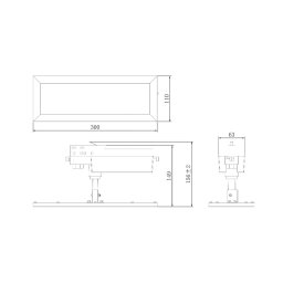 Deko-Light LED panel TRACK LIGHT, white, 3-phase, 3,000 K, on/off