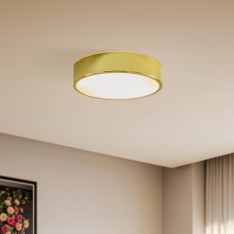 Lamkur Kimban ceiling light in metal, Ø 36 cm, gold