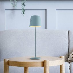 Brilliant Kaami LED table lamp, dimmable, light blue