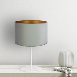 Duolla Golden Roller table lamp, height 30 cm, mint green/gold
