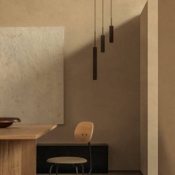 Audo Copenhagen Audo Tubulaire pendant light, bronze-coloured, aluminium, 3-bulb.