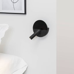 FARO BARCELONA Duas LED wall light, USB charging port, black