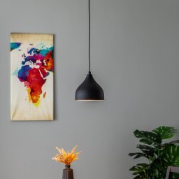 Opviq Tattoo 2396 pendant light, Ø18cm, black/gold