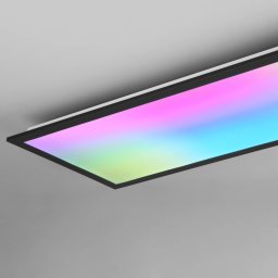 Reality Leuchten Beta LED ceiling light, length 80 cm, black, RGBW, CCT