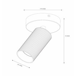 Lucide Clubs downlight, 1-bulb, white