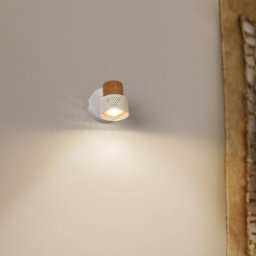 LEDVANCE LED wall spotlight Cork, GU10, dimmable, white