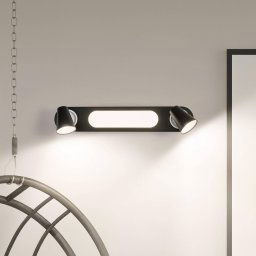 LEDVANCE LED ceiling light Neptune, 2 spots, black