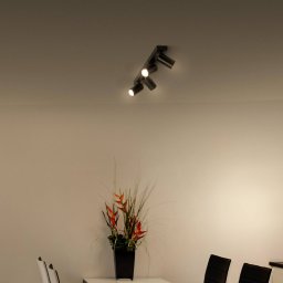 LEDVANCE LED spotlight Octagon, black, metal, 60 cm, GU10