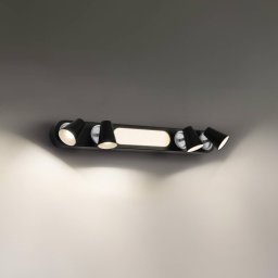 LEDVANCE LED ceiling light Neptune, 4 spots, black