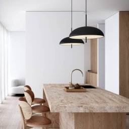 DFTP by Nordlux Versale pendant light, black, Ø 50 cm
