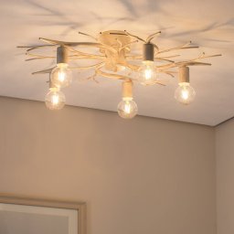 Luminex Xavier ceiling light, hand-painted, 5-bulb