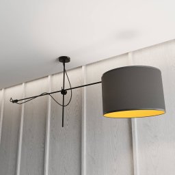 Nowodvorski Lighting Viper ceiling light in black and gold