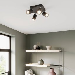 Nowodvorski Lighting Ceiling lamp Eye Spot 4-bulb square, black