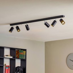 Nowodvorski Lighting Ceiling spotlight Eye Spot 6-bulb, black