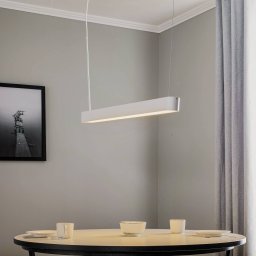 Nowodvorski Lighting Soft pendant light, white, 95 cm