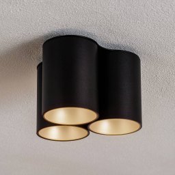 Nowodvorski Lighting Eye Tone III ceiling light, black/gold