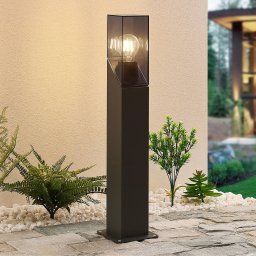 Lucande Fiola pillar light, 60 cm, anthracite, IP54