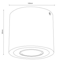 Envostar Ernest Downlight GU10 made of wood, round
