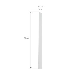 Lindby cover Linaro, white, single-circuit track lighting system, 50 cm