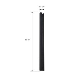 Lindby track system Linaro, 50 cm, black, single-circuit track lighting system