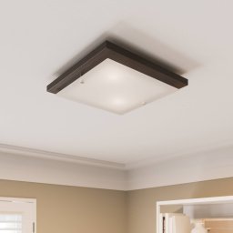 Envostar Kerio ceiling lamp, 35x35 cm, wenge
