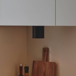 Nordlux Sabonis Surface downlight, GU10, aluminium, black