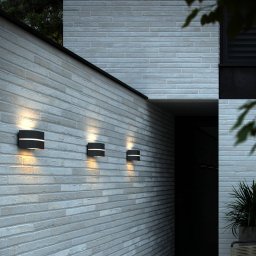 Nordlux Sibelis outdoor wall light, E27, plastic, anthracite