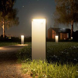 Sigor LED rechargeable solar light Nusolar anthracite, height 50cm