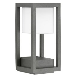 Albert Leuchten Wali LED wall light as open Quader, anthracite