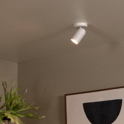 Lucide Punch wall spotlight, 1-bulb, white