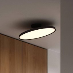 DFTP by Nordlux LED semi-flush ceiling light Kaito 2 Pro, Ø 40 cm, black, spacing