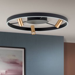 ORION Berlin LED ceiling light with three spotlights