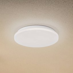 Lindby LED outdoor ceiling light Kirkola, 4000 K, Ø 34 cm, white