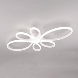 Trio Lighting LED ceiling light Fly, matt white, 4,000 K, 83 cm x 45 cm