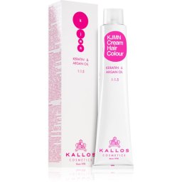 Kallos KJMN Professional Cream Hair Colour Keratin & Argan Oil Hair Color with keratin and argan oil shade Light Brown 5.0 100 ml