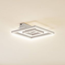 Lindby LED ceiling light Madamo, white, 30 cm, 3000K