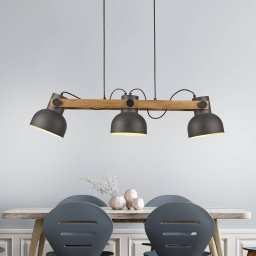 JUST LIGHT. GmbH JUST LIGHT. Cup 2.0 pendant light, 3-bulb, black, metal