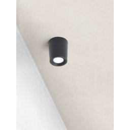 Fumagalli Livia downlight Ø 6 cm black/frosted synthetic resin G9 4,000K