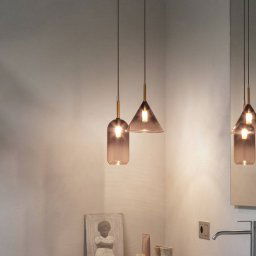 Ideallux Ideal Lux Empire Cilindro pendant light, clear/smoke grey glass