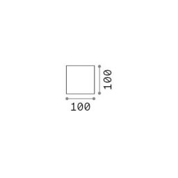 Ideallux Ideal Lux LED outdoor wall light Atom anthracite, 10 cm, metal