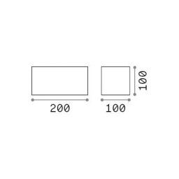 Ideallux Ideal Lux LED outdoor wall light Atom anthracite, 20 cm, metal