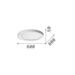 Ideallux Ideal Lux LED ceiling light Planet, white, Ø 60 cm, metal