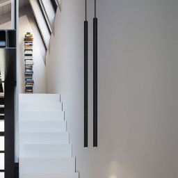 Ideallux Ideal Lux LED hanging light Ultrathin Round 100 cm black DALI