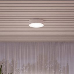 TEMAR LIGHTING Cleo ceiling light, Ø 50 cm, IP54, white, metal, E27